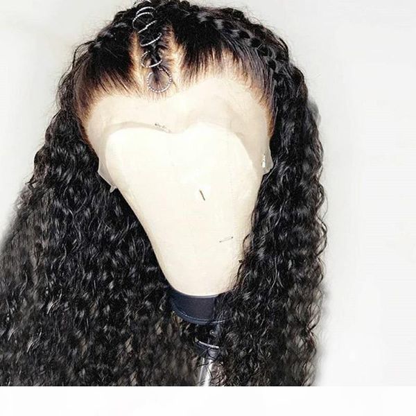 

glueless 360 lace frontal wig pre plucked with baby hair brazilian kinky curly 16" lace front human hair wigs for black women 360 lace, Black;brown