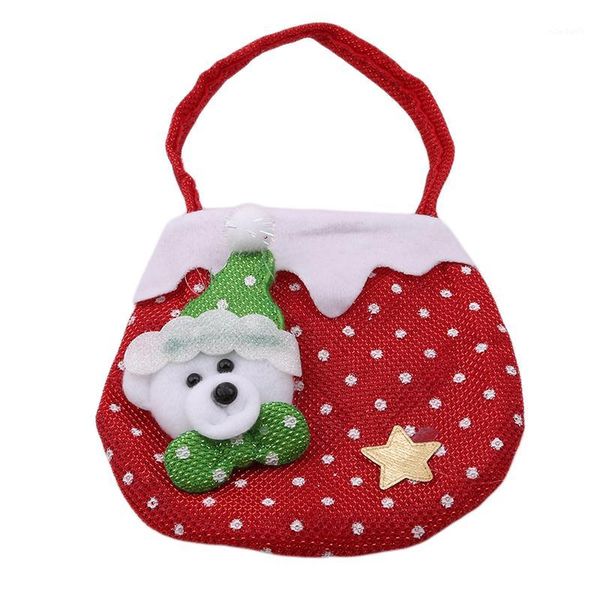 

creative christmas new year candy bags hanging christmas gift bags santa claus snowman elk candy decor1