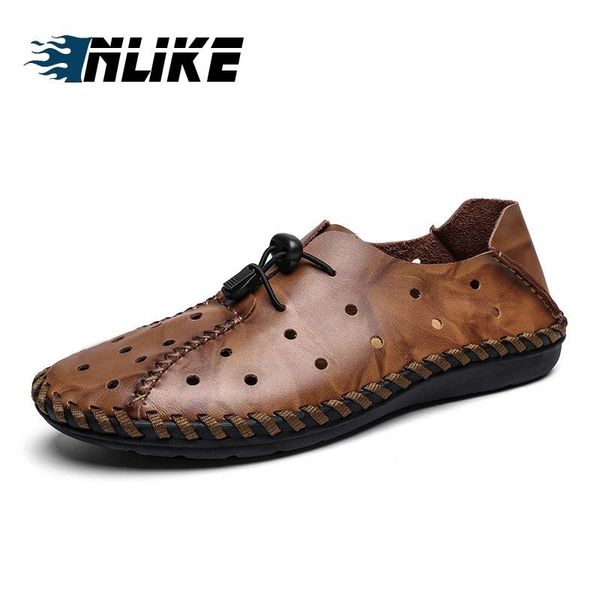 

comfortable men casual shoes loafers men big size shoes quality genuine leather flats, Black
