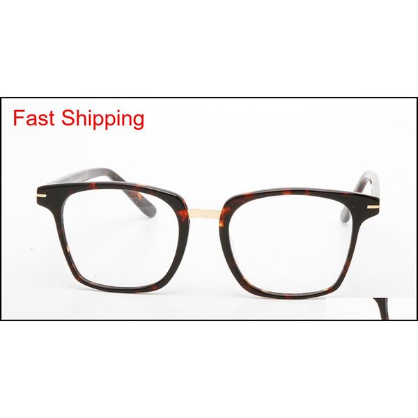 

handsome unisex-style 5523 glasses frame square plank-metal 52-20-145prescription glasses demo-lenses full-set qyloze queen66, Black