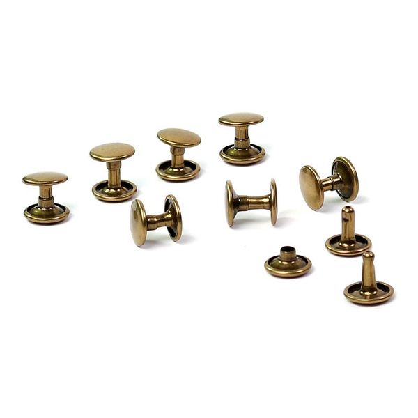 

пакетная одежда заклепки 100 комплектов batch 10мм металла винтовые поделки ручной работы моды заклепки из металла пояса ремень обувь пакет