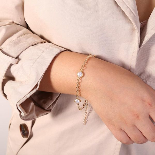 

браслет нерегулярное кисточкой для металл золото партии имитация 2019 женщин браслеты шарма барокко новый ювелирных аксессуаров pearl bbyepy, Silver