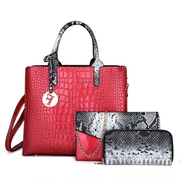 

zjkhw 2020 summer new fashion crocodile new women's trendy 2020 pattern summer shoulder handhand hand fashion crocodile pattern women&#