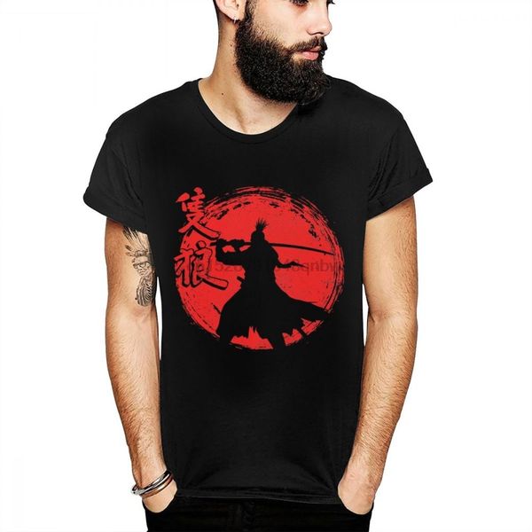

ps4 game sekiro shadows die twice round neck one armed wolf red sun graphic male picture custom short sleeve sweatshirt hoodie t shirt