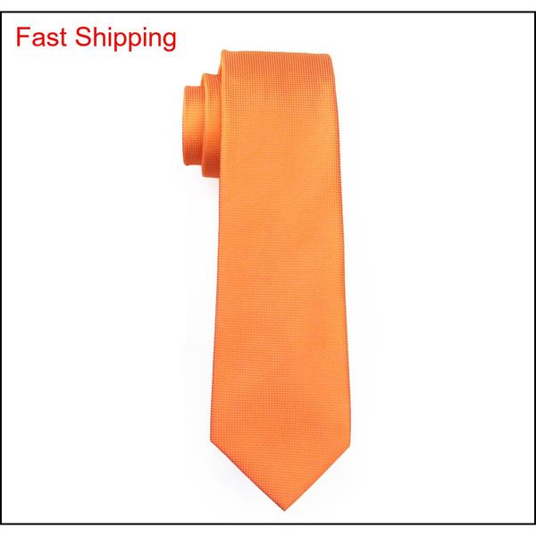 

fast shipping wedding orange tie hanky cufflinks mens silk jacquard woven classic casual qylten nana_shop, Black;blue