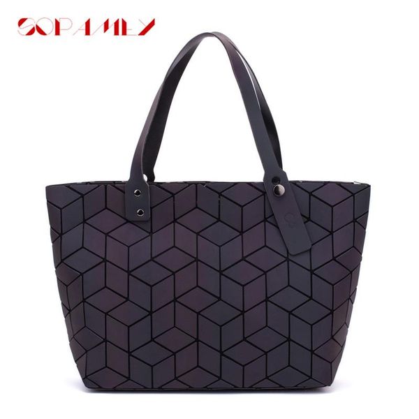 

luxury bags for women 2020 geometric handbag shoulder bags luminous hand bag ladies folding purses and handbags sac main femme