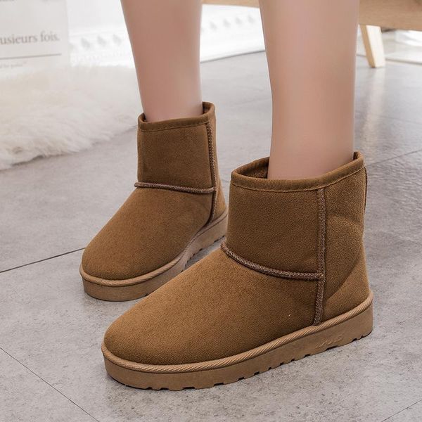

зимняя обувь женская обувь женщина zapatos mujer botas австралия ботинки женщин сапоги дождь снег лодыжка кожа мех бути бот r11-45, Black