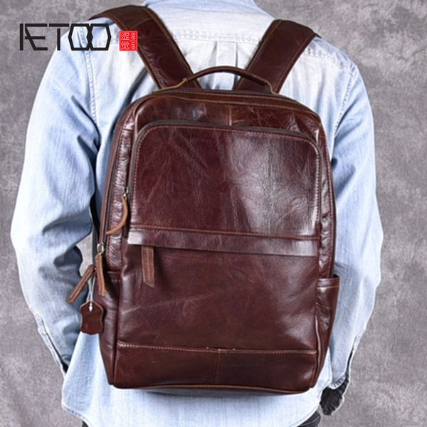 

hbp aetoo genuine leather backpack women fashion school bag for teenagers