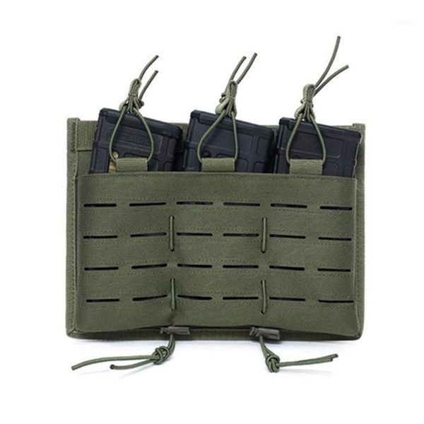 

hunting jackets tactical molle panel triple mag pouch vest magazine for jpc cpc avs vest1, Camo;black