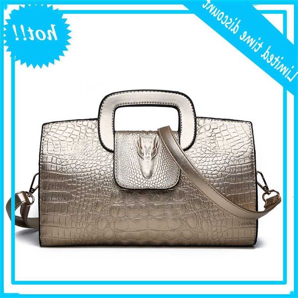 

finger women pu leather handbags classic handling bags for ladies shoulder bag female crocodile pattern quality wallets o25