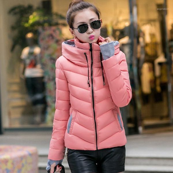 

the new short cotton clothing female korean version of the student winter warm jacket slimmed thick collar cotton coat1, Black