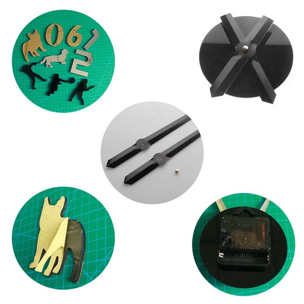 

west highland terrier westie dog breed 3d large diy wall puppy animal self adhesive mirror effect acrylic time clock watch q1215