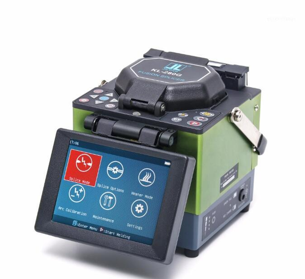 

fiber optic equipment dhl kl-280g optical fusion splicer jilong splicing machine 5.7 inch color lcd glad alignement1