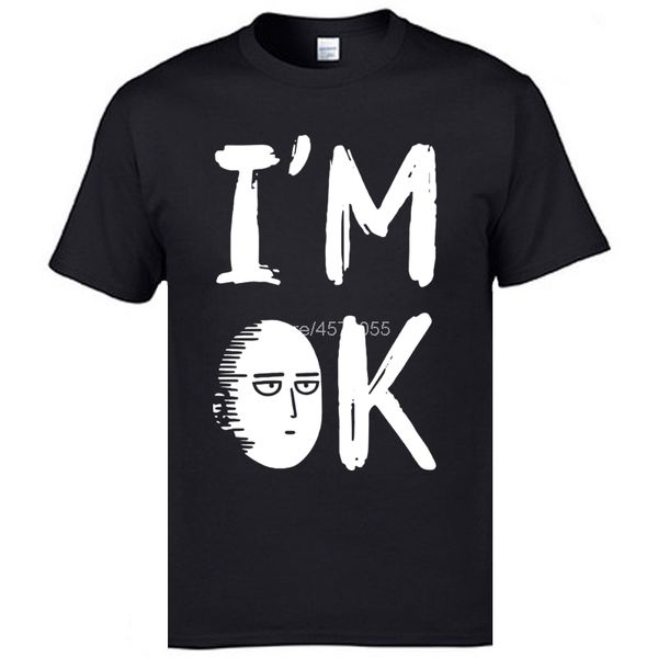 

ok one punch man saitama 100% cotton student japanese anime printed on short sleeve man hoodie designers t shirts sweatshirt