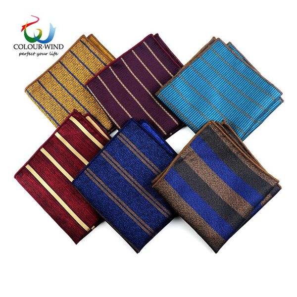 

men's striped pocket square 23 styles formal ties 23*23cm polyester handkerchief handmade father's gift men accessories, Black;gray