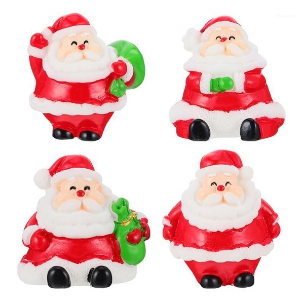 

4pcs christmas miniature creative micro landscape ornament (assorted color)1