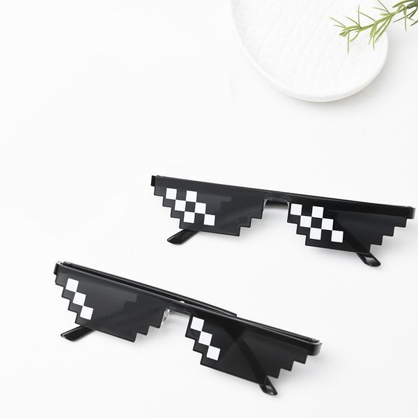 

mosaic glasses bit 8 tricks thug life funny sunglasses toy prank props bachelorette party halloween decoration