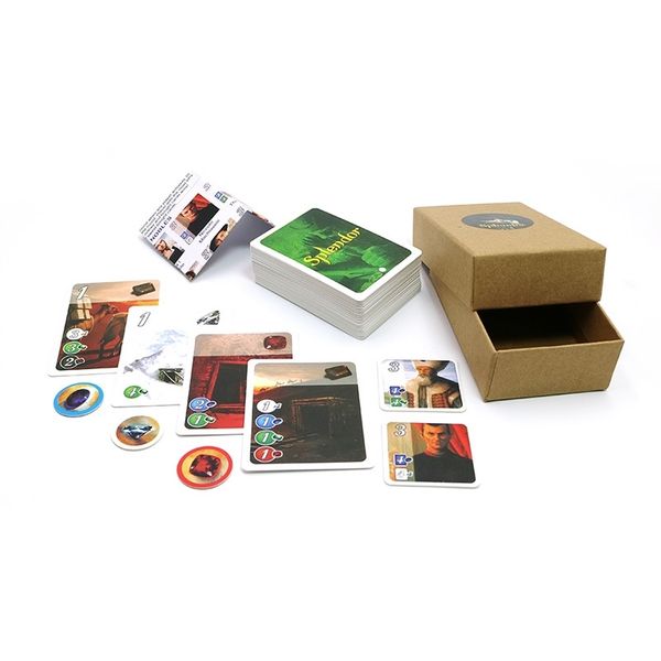 

english & spanish splendor board for home party financing investment training playing cards game y200421