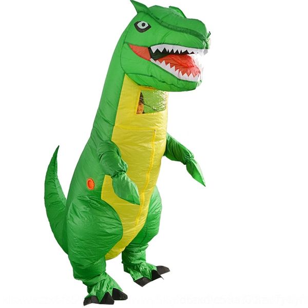 

2k8vm halloween costume party green dinosaur cosplay cycling clothing clothing factory funny green dragon stage show inflatable riding pedes