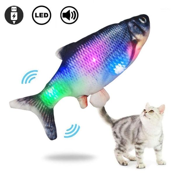 

cat toys simulation stuffed fish for cats interactive pets bite resistant chew pillow1