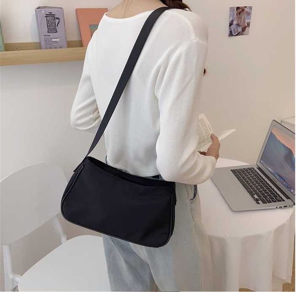 

fashion women cute bag underarm zipper girl messenger shoulder bag cross body baguette sweet female black tyui23