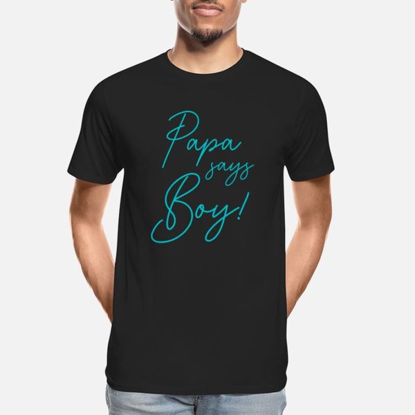 

papa says boy shirt blue grandpa gender reveal ann designers graphic t shirt hip hop unique o-neck tracksuit hoodie sweatshirt