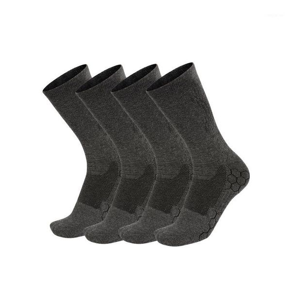 

sports socks 2 pairs men's running cotton performance comfort cushion breathable anti-blister wicking athletic sock1, Black