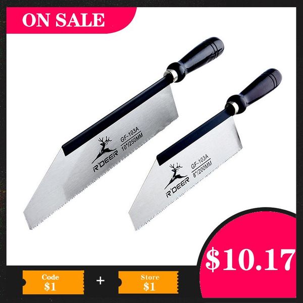 

9-1/2"double edge razor saw japanese ryoba style pull saw 14/9 teeth precision hand for tenon woodworking cutting hand tools