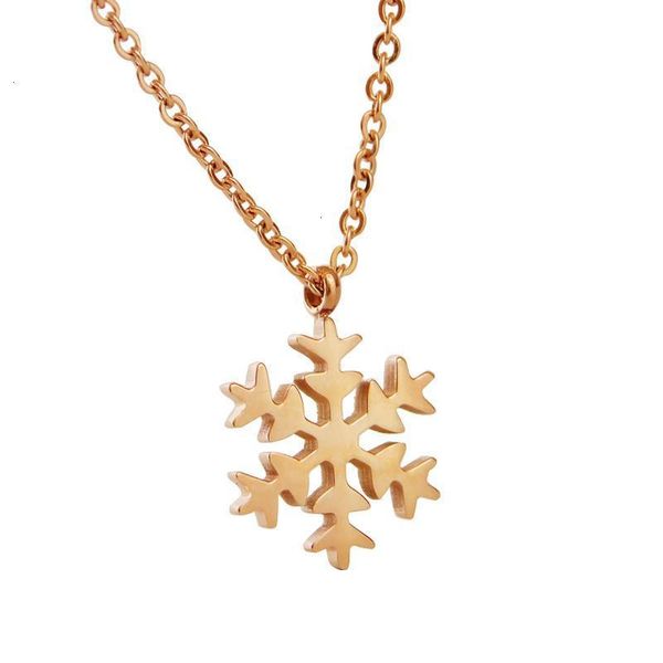 

classic for designer snowflake jewelry stainless pendant steel women 2020 statement necklace kn00rmq