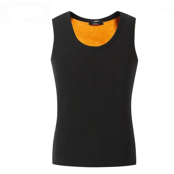 

autumn winter mens warm cotton vest male men double sided plush plus size thick sleeveless black vest 3xl waistcoat1, Black;white