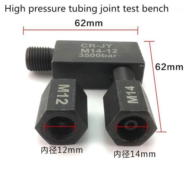

new high pressure common rail tubing adapter joint nozzle elbow 14 to 12 14 high pressure tube injector test bench adapter1