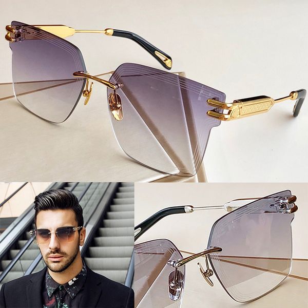 

the dusk fashion sunglasses with uv protection for men and women vintage frameless popular come with case classic sunglasses, White;black