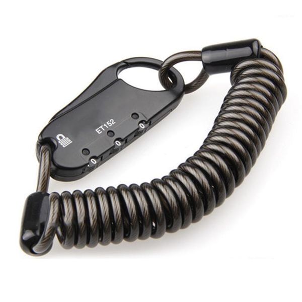 

bike locks combination wear resistance security easy install rustproof mountain bicycle lock cycling protective 3 digit cable type1