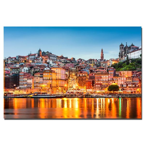 

paintings portugal cityscape posters canvas cloth fabric print painting for home decor wall art picture