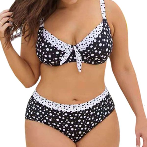 

women's plus size print striped split beachwear bikini swimsuit swimming outdoor female fashion beach swimwear, White;black