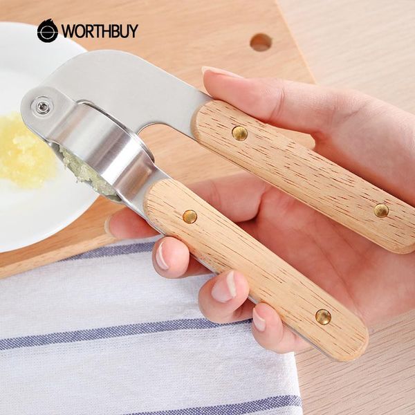 

press cutter crusher accessories 304 wooden handle ginger slicer garlic with kitchen steel stainless yxltbd xhhair