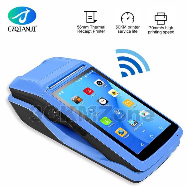 

protable android 6.0 rugged pda handheld printer 58mm terminal pda 4g wifi bluetooth with camera speaker receipt printer