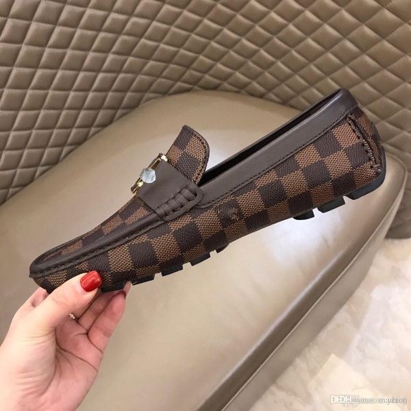 

yy mens loafers shoe new fashion luxury dress shoes metal design business shoes men's flats male formal casual footwear big size 38- 46, Black