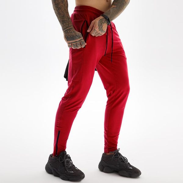 

running pants autumn men's trousers bodybuilding streetwear sports sweatpants joggers men gym fitness, Black;blue