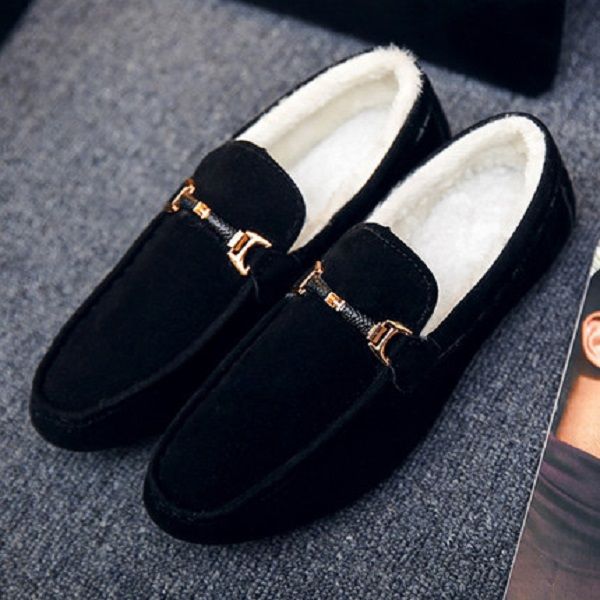

2021 зимняя обувь мужской корейский стиль trend all match formal wear plus cashmere повседневная мужская молодая британская ярко-кожаные чер