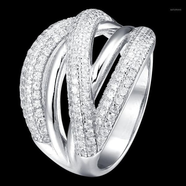 

fahmi 2020 new popular 100% 925 sterling silver love heart ring4-25 original jewellery for women party wedding gift1, Golden;silver