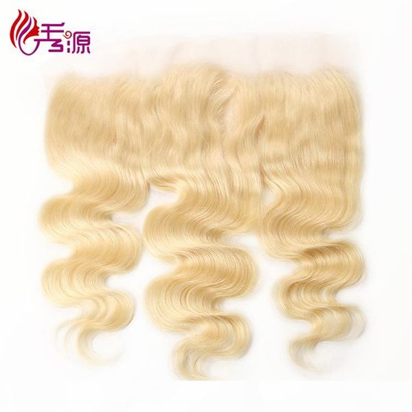 

honey blonde body wave virgin remy human hair lace closure with baby hair 613 blonde brazilian remy human hair 13x4 swiss lace closure, Black;brown