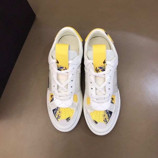 

snake chaussures leather sneakers embroidery stripes shoe walking sports dw201225