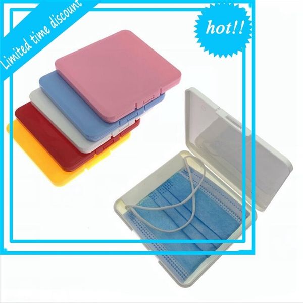 

portable box shield moisture dust proof container disposable face mouth cover holder mask storage case ljjp324