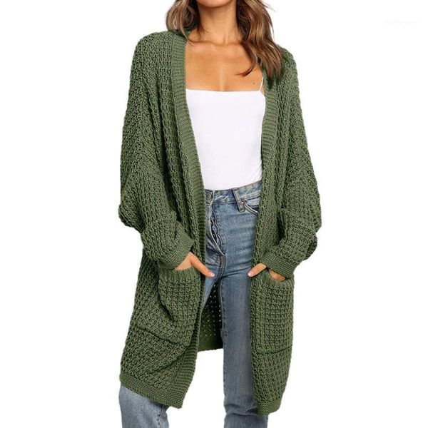 

korean women's casual long knit sweater soft comfortable womens boho patchwork loose thin cardigan pockets sweaters coat#11161, White