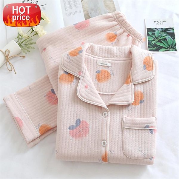 

ladies' cotton pajamas autumn winter sets for women trousers suit sleepwear two piece set home wear underwear night pijamas #zx0r, Black;white