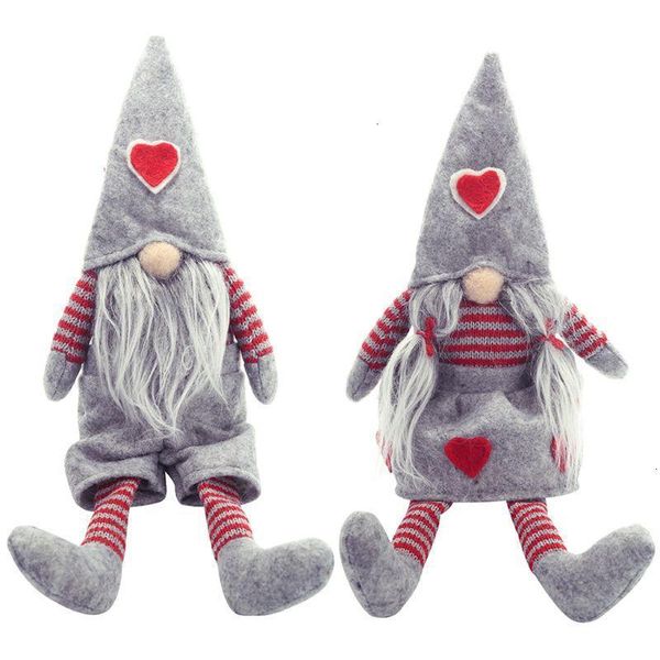 

christmas long legged swedish santa gnome plush merry doll ornament handmade elf toys holiday home p