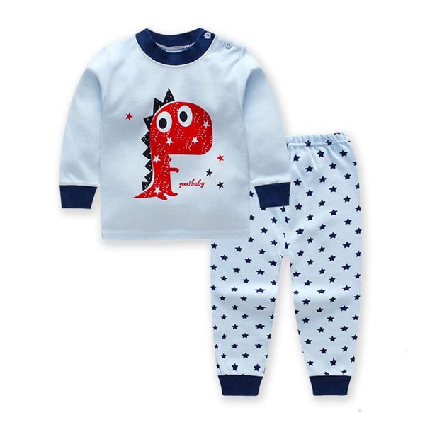 

set autumn pants cotton underwear winter baby's home thermal cloth children's pajamas 771r, Blue;red