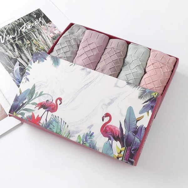 

5pcs/lot women soft breathable panties big size women briefs1, Black;pink