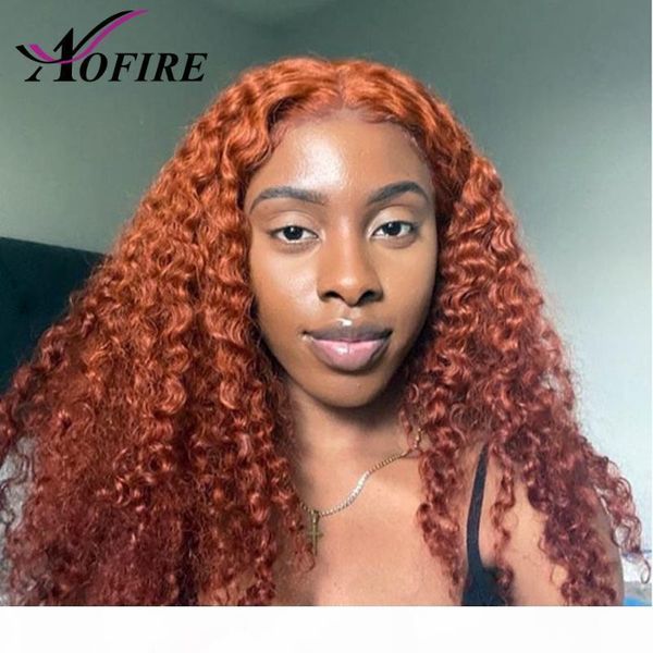 

orange color lace front human hair wigs for black women curly human hair wig curly wig lace front transparent, Black;brown